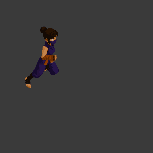 Running animation example