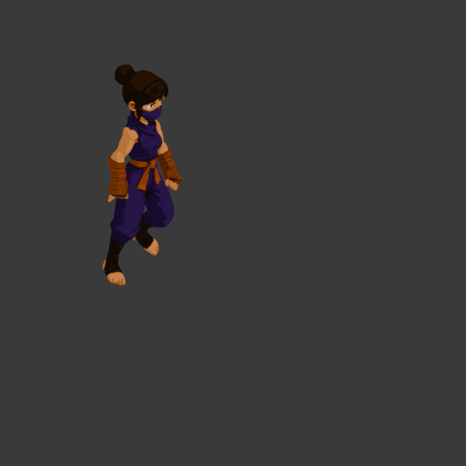 Walking animation example