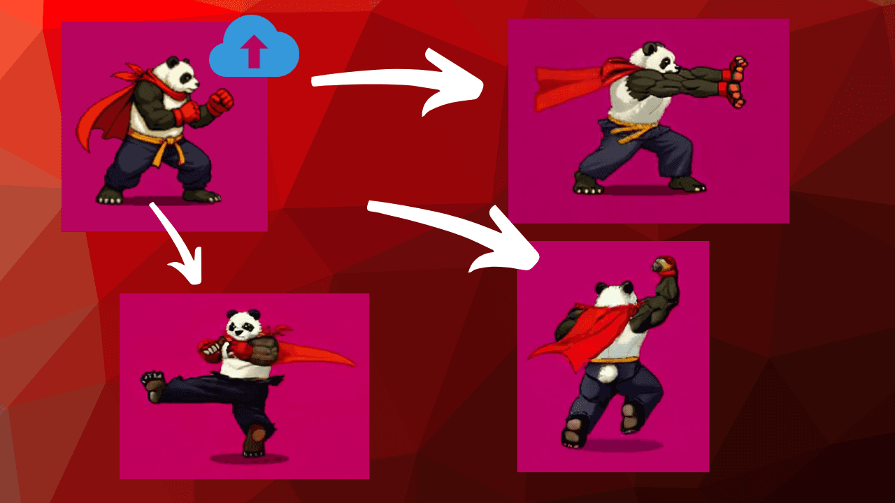 How to generate game sprite animation 10x faster with AI