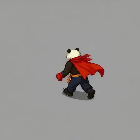 Panda Walk Up-Left