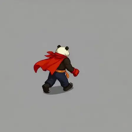 Panda Walk Up-Right