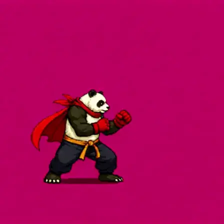 Panda Punch Animation
