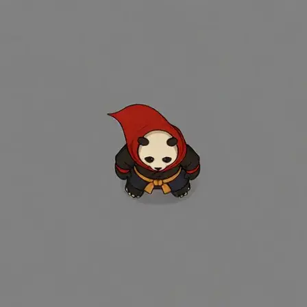 Panda Walk top-down animation