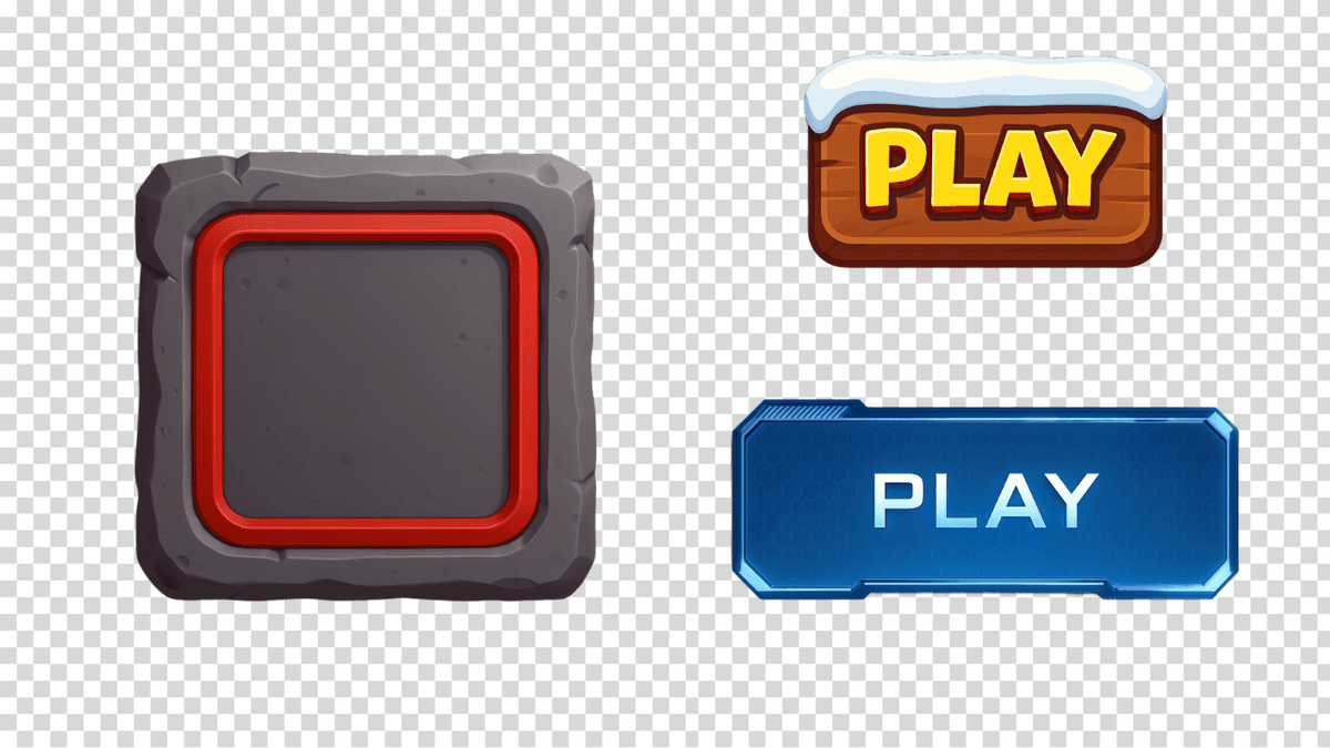 Game UI Transparent Background Example