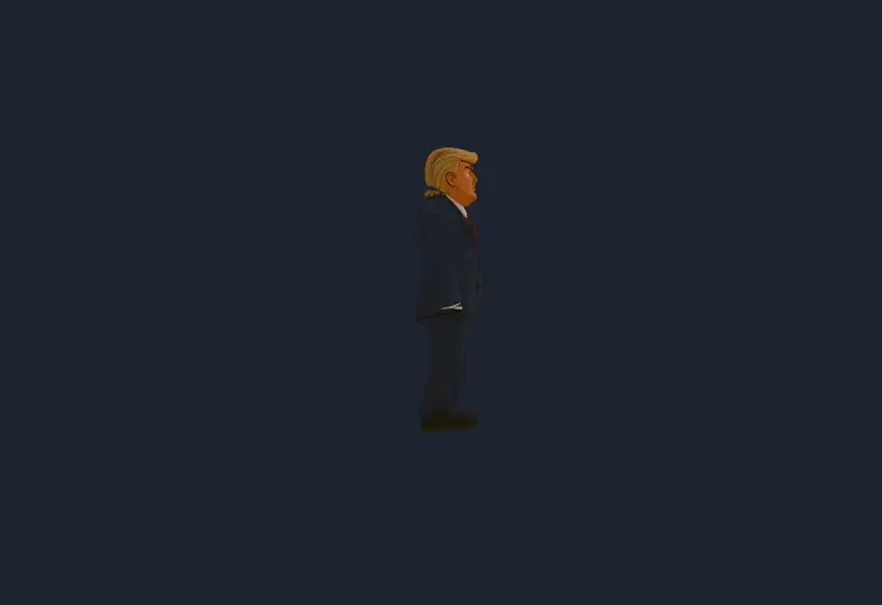 Trump fall animation