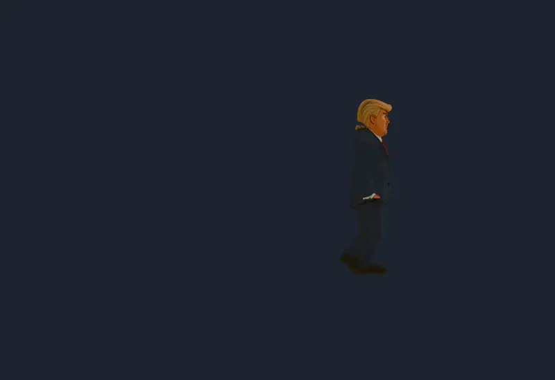 Trump walk animation